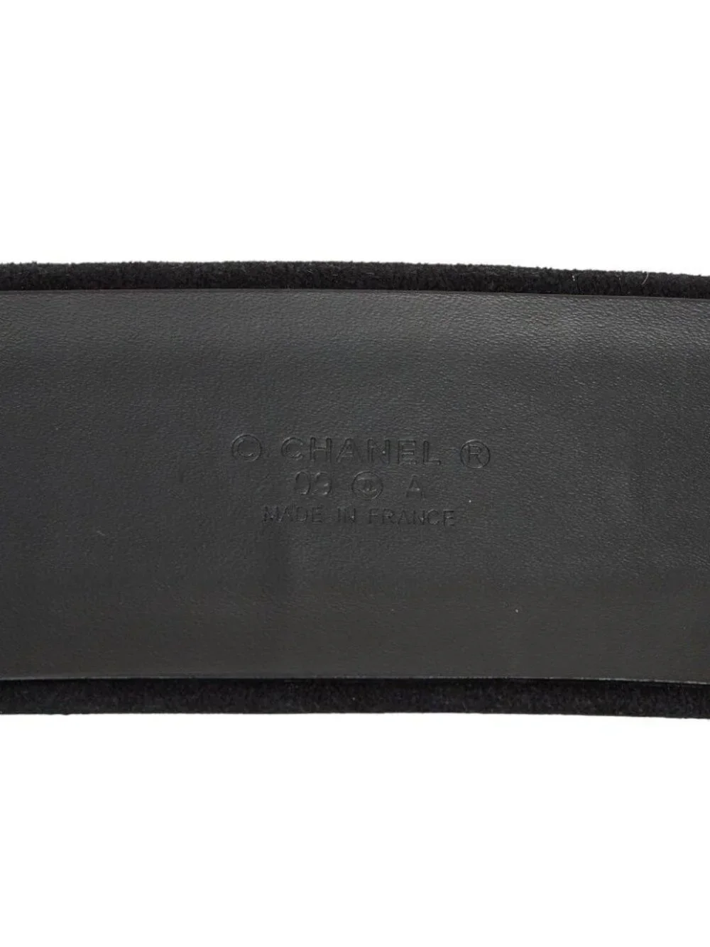 ★SOLD★ Chanel Belt 80 32 Black Suede Color Stone - Picture 5 of 7